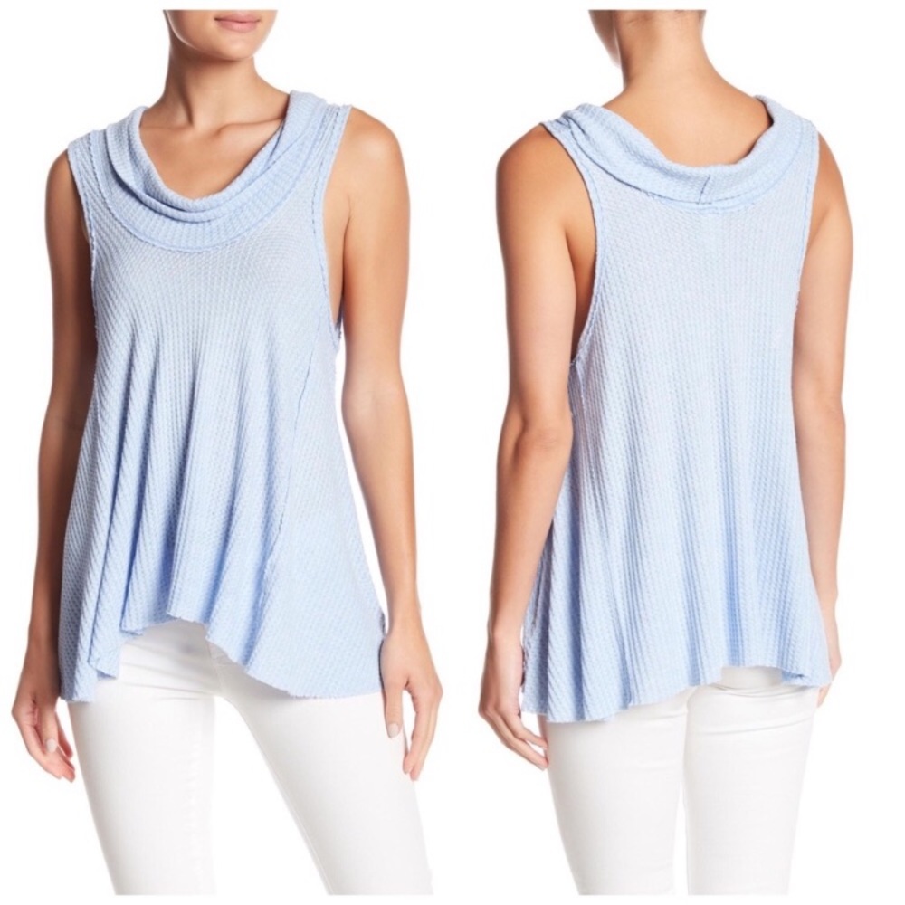NEW Free People Drippy Rib Turtleneck tank top